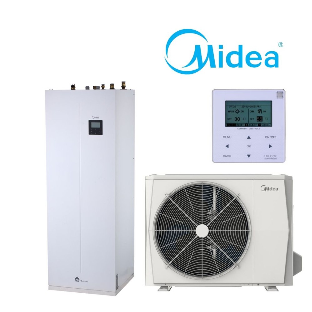 Midea M-THERMAL ARCTIC  šilumos siurblys oras-vanduo MHA-V16W/D2RN8-B 16.0/14.9 kW